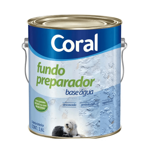 Fundo Preparador a Bse de Água de 3,6L Coral